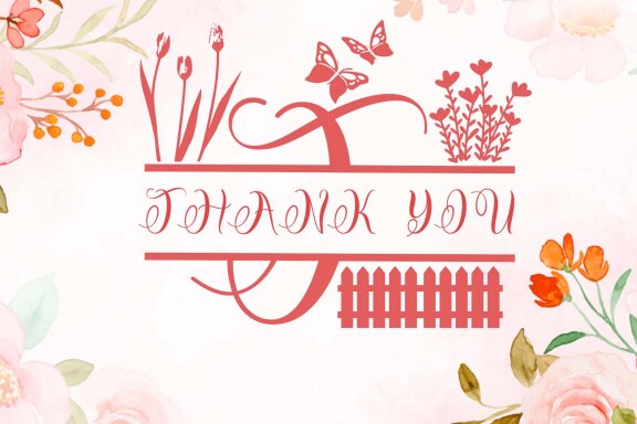 Floral Cute Monogram