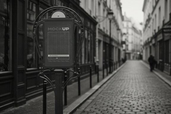 Art Nouveau Street Signs Mockups