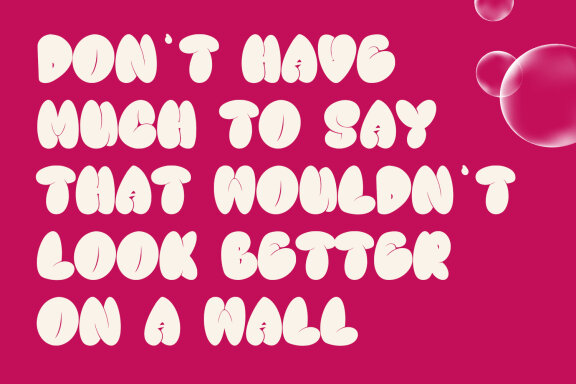 Bogu Bogu Fat Bubble Graffiti Font