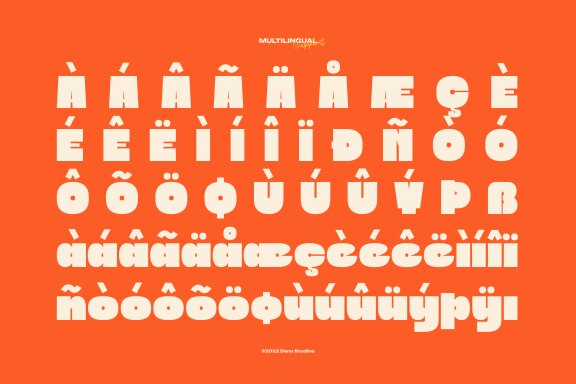 Blooby Chunky Block | Bold Sans Serif