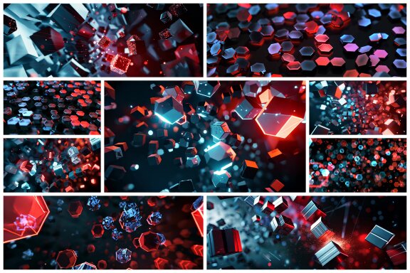 60 4K Animations Floating Particles 