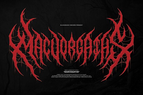 Night Corvian | Black Metal Font