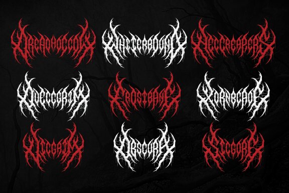 Night Corvian | Black Metal Font