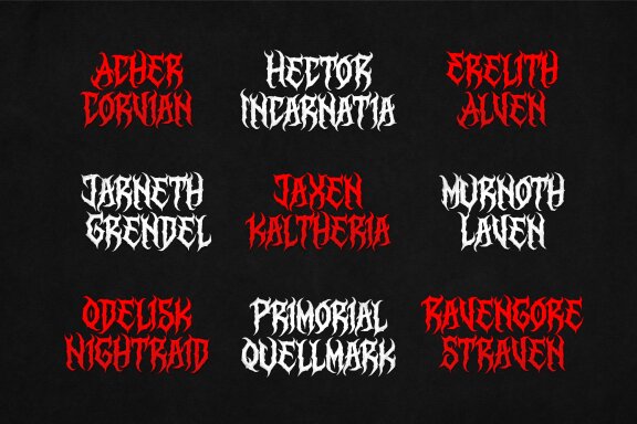 Lord Eratgon | Death Metal Font