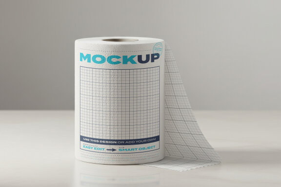 Towel Paper Roll Mockups
