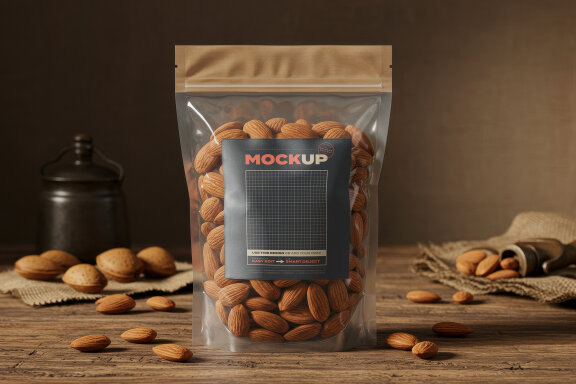 Nuts Seeds Packaging Label Mockups