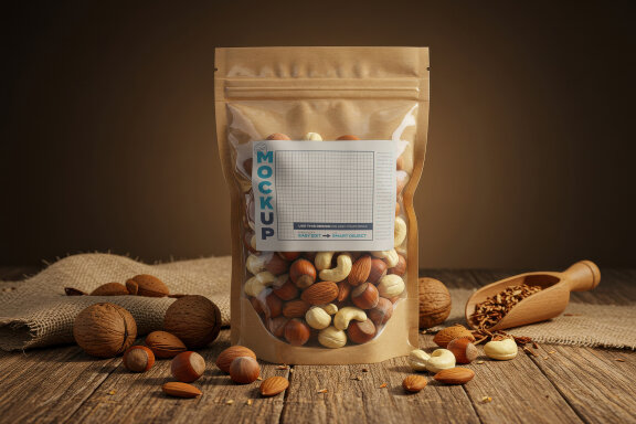 Nuts Seeds Packaging Label Mockups