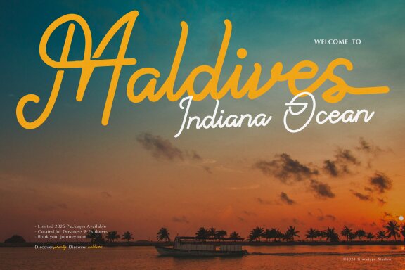 Paradise Gallaiso | Monoline Script Typeface
