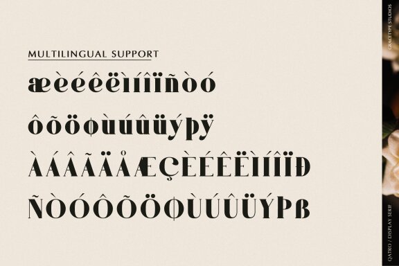 Qatro | Display Serif Font
