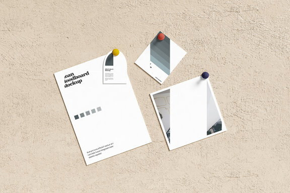 Clean Ideas Moodboard FREE Mockup