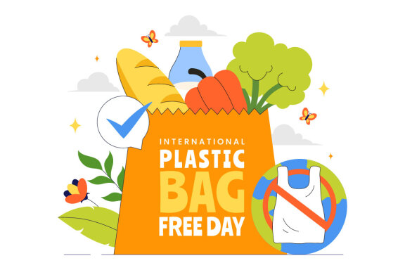 7 International Plastic Bag Free Day Illustration