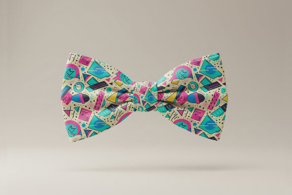 Bow Neck Tie Floating Mockup