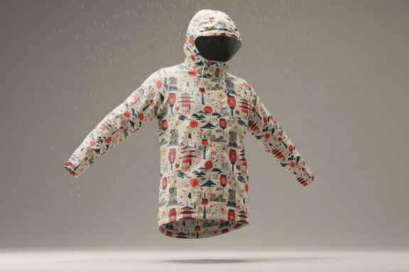 Rain Jacket Realistic Mockup