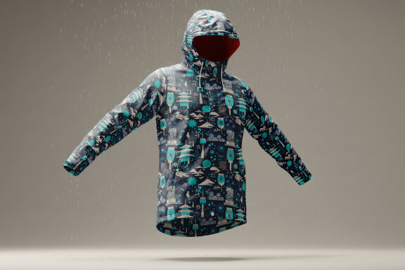 Rain Jacket Realistic Mockup