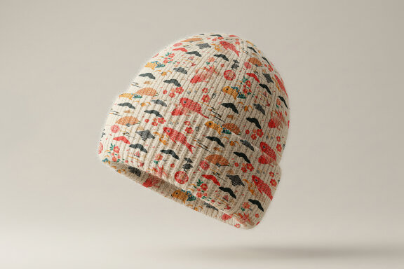 Woolen Hat Mockup