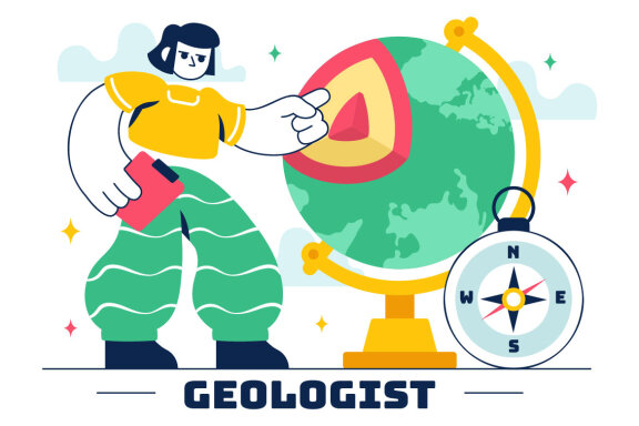 10 Geologist Soil Analysis Illustration