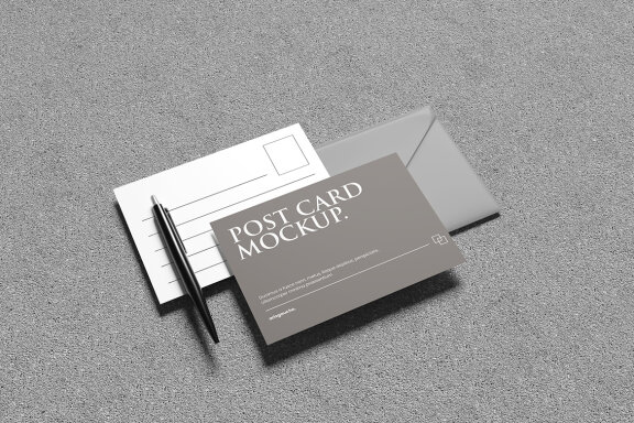 Elegant Post Card Mockup