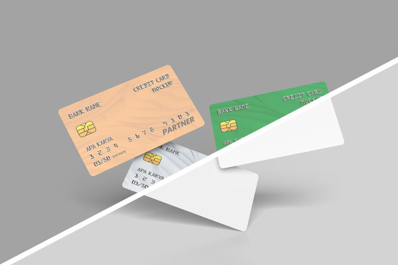 Floating Credit Card Mockup