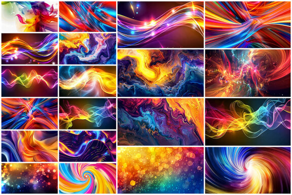 180 Color Background Animations Video Scenes