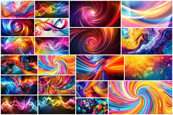 180 Color Background Animations Video Scenes