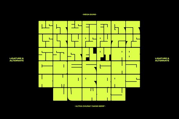 Mega Buns | Ultra Chunky Sans
