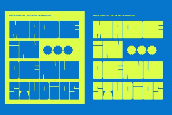 Mega Buns | Ultra Chunky Sans
