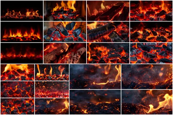 250+ Fire & Flames Background Animations Video Scenes
