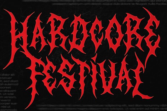 BlekMary | Black Metal Font