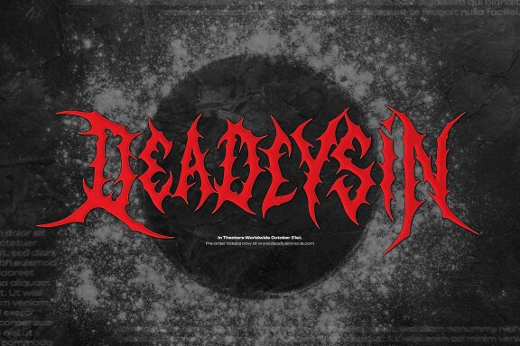 BlekMary | Black Metal Font
