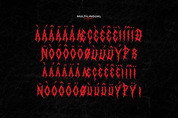 BlekMary | Black Metal Font