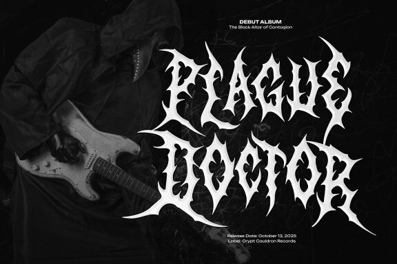 BlekMary | Black Metal Font