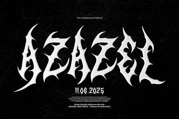 BlekMary | Black Metal Font