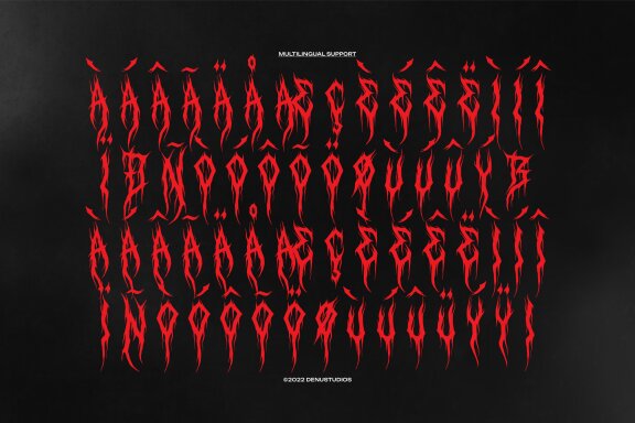 Deathcore | Black Metal Font