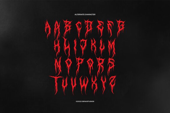 Deathcore | Black Metal Font
