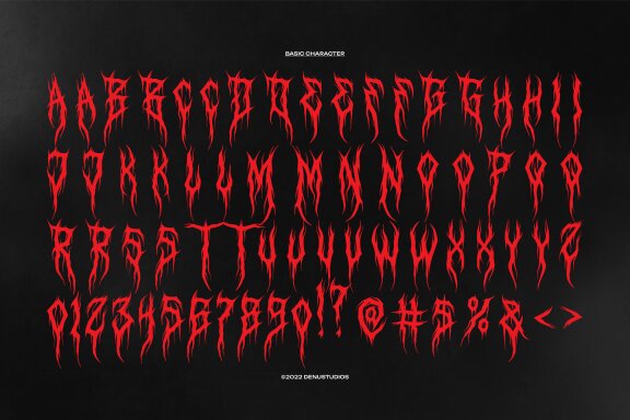 Deathcore | Black Metal Font