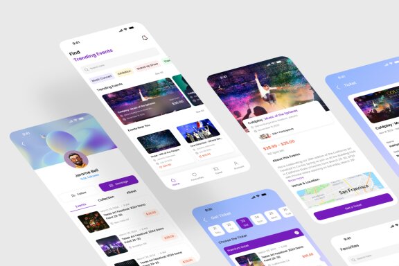 Festi - Event Booking  App UI Kit