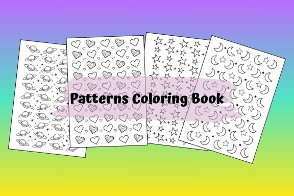 20 Pages Patterns Coloring Book