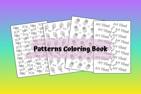20 Pages Patterns Coloring Book
