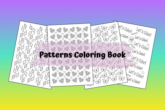 20 Pages Patterns Coloring Book