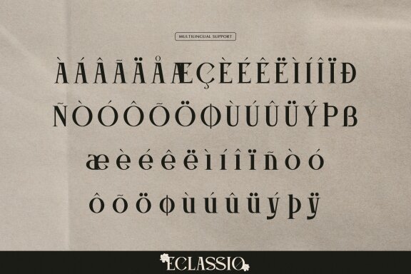 Eclassio | Display Serif Font