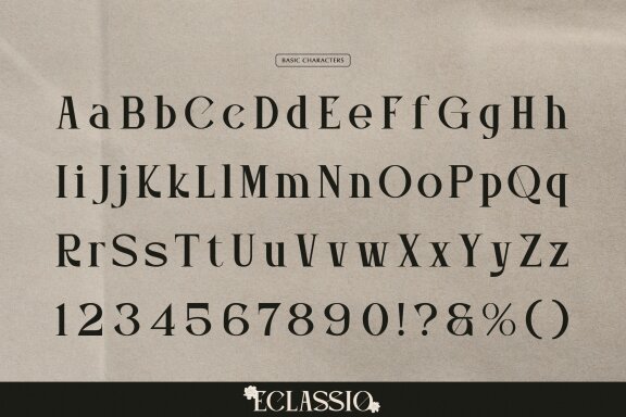 Eclassio | Display Serif Font
