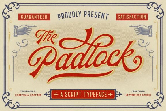 The Padlock - A Vintage Script
