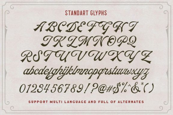 The Padlock - A Vintage Script