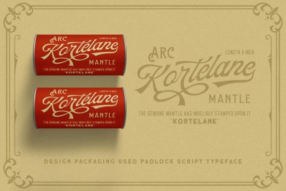 The Padlock - A Vintage Script