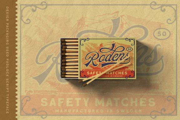 The Padlock - A Vintage Script