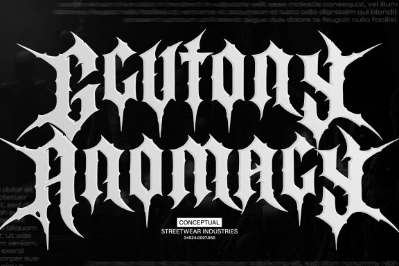 Horizon Rover | Black Metal Font