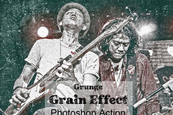Grunge Grain Effect Photoshop Action