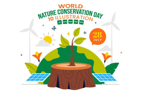 10 World Nature Conservation Day Illustration