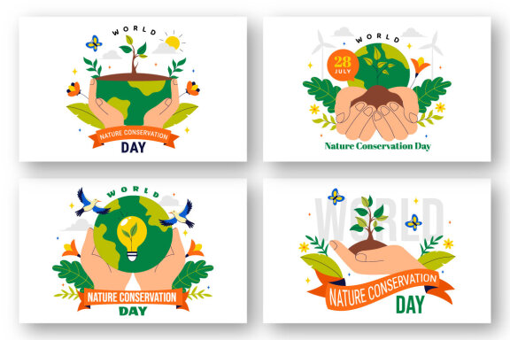 10 World Nature Conservation Day Illustration