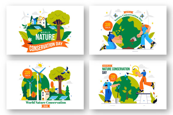 10 World Nature Conservation Day Illustration